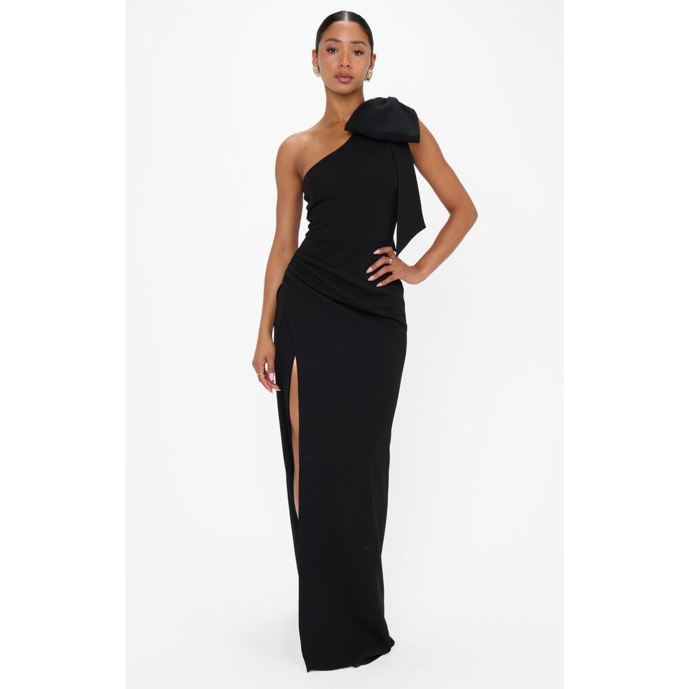 Show Me Your Mumu Bliss Bow Dress in Black Stretch XXL - Picture 2 of 6